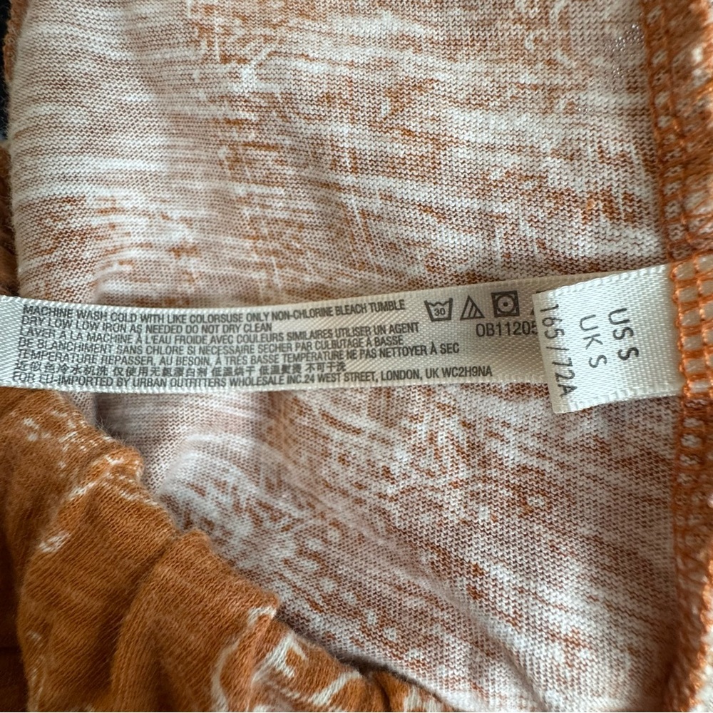 Free People Intimately Orange Patterned Harem Pan… - image 5